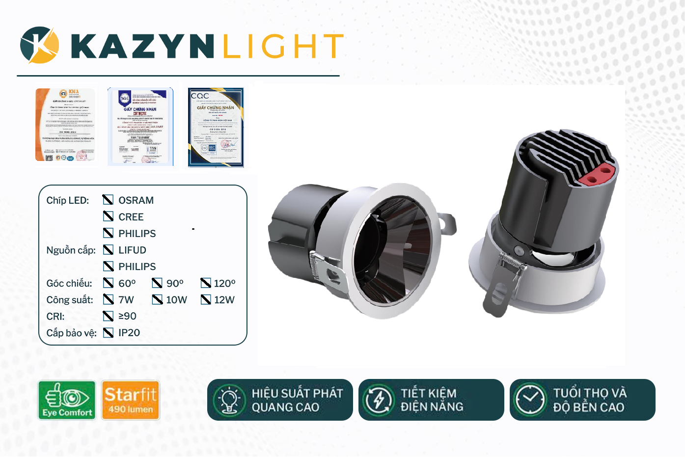 Âm Trần Sportlight AURA - KZ021CĐ